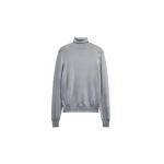 The Frankie Shop Eve Thin Turtleneck Sweater in Light Grey