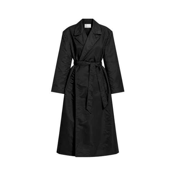 Eymi Technical Trench Coat in Black