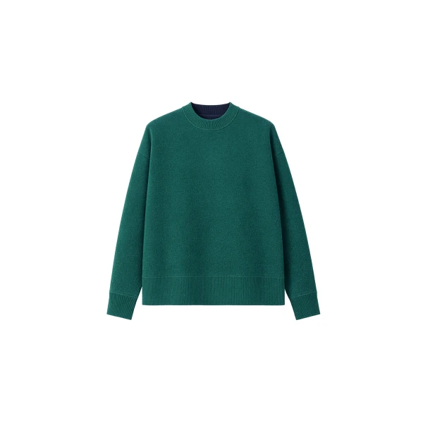 Hana Wool Sweater in Forest Green