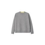 The Frankie Shop Hana Wool Sweater in Light Grey