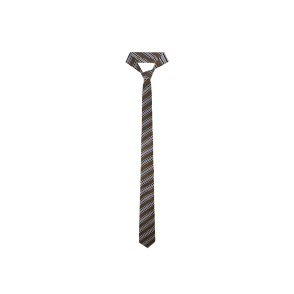 Lene Tie in Brown Multi Stripe