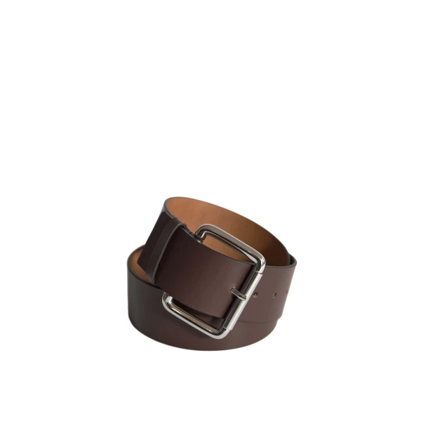 Marty Leather Belt in Dark Brown