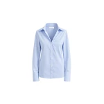 The Frankie Shop Mela Fitted Shirt in Light Blue