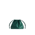 The Frankie Shop Morgan Faux Leather Small Pouch in Green