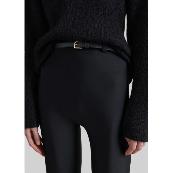The Frankie Shop Ninetta Jersey Tights in Black, view 4