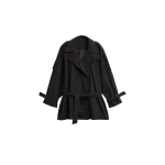 The Frankie Shop Orival Short Trench in Black