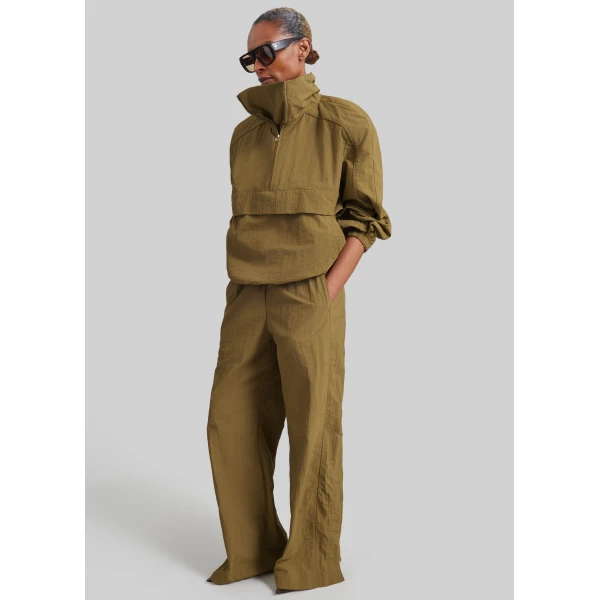 The Frankie Shop Sora Track Pants in Pale Olive, view 2