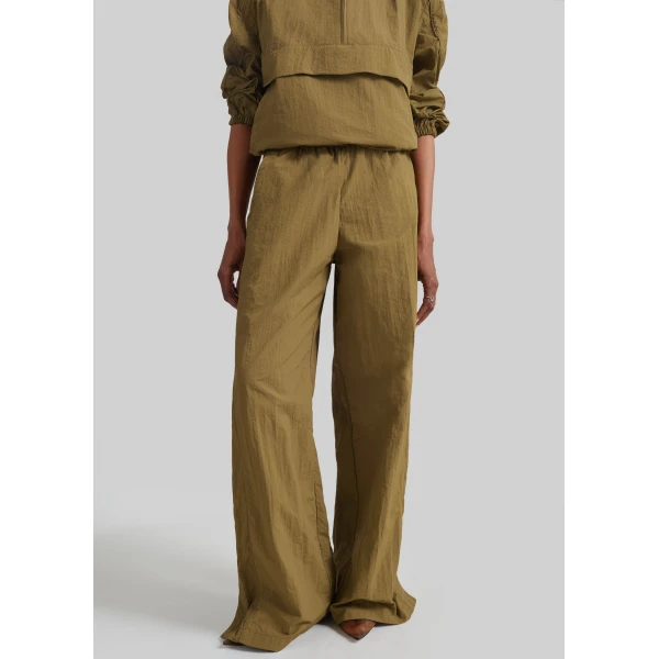 The Frankie Shop Sora Track Pants in Pale Olive, view 3