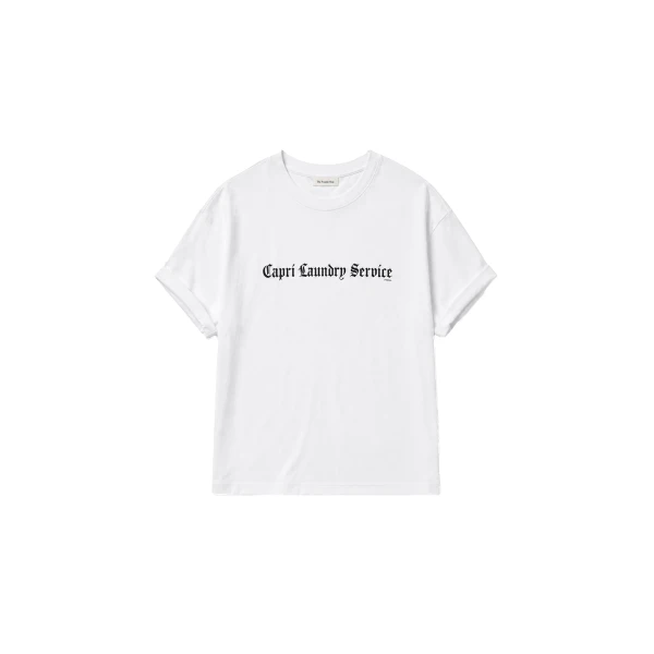 TFS Capri Laundry Service T-Shirt in White and Black