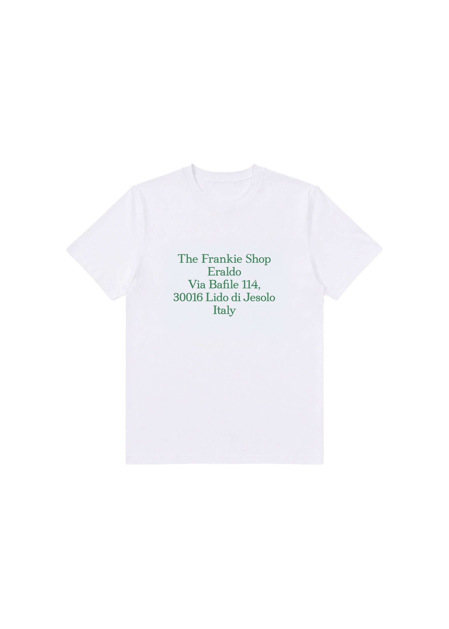 The Frankie Shop TFS Eraldo T-Shirt in White and Green | Tops | Coveti The Frankie Shop TFS Eraldo T-Shirt in White and Green