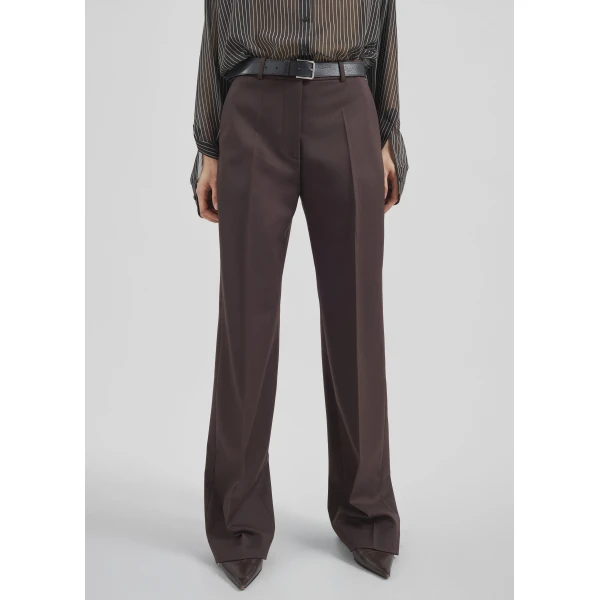 The Frankie Shop Toni Leather Belt in Black, view 4