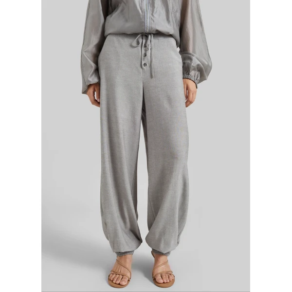 The Frankie Shop Vimont Balloon Pants in Taupe Melange, view 3