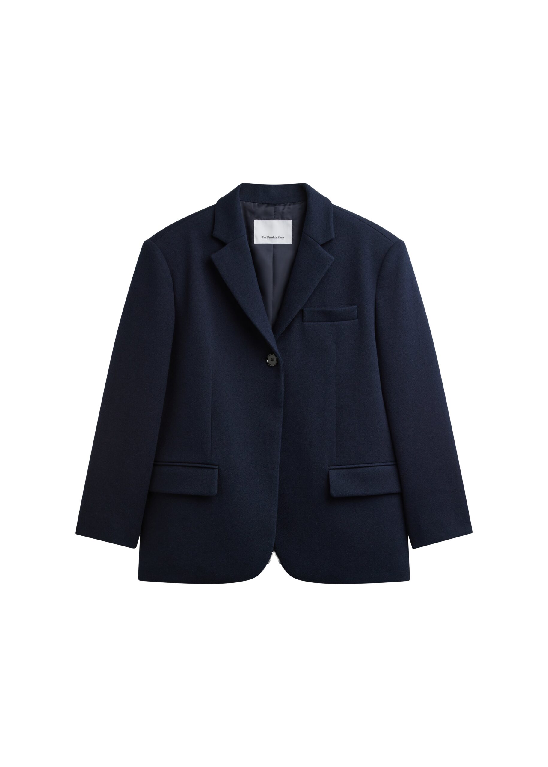 The Frankie Shop Xena Blazer in Navy | Jackets | Coveti The Frankie Shop Xena Blazer in Navy