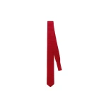 The Frankie Shop Zira Knitted Silk Tie in Red