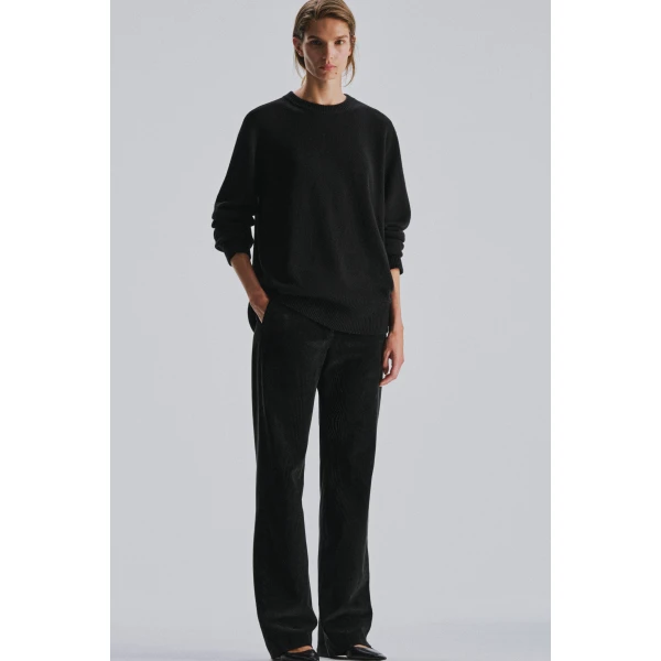 The Row Kenton Pant in Faded Black, view 3