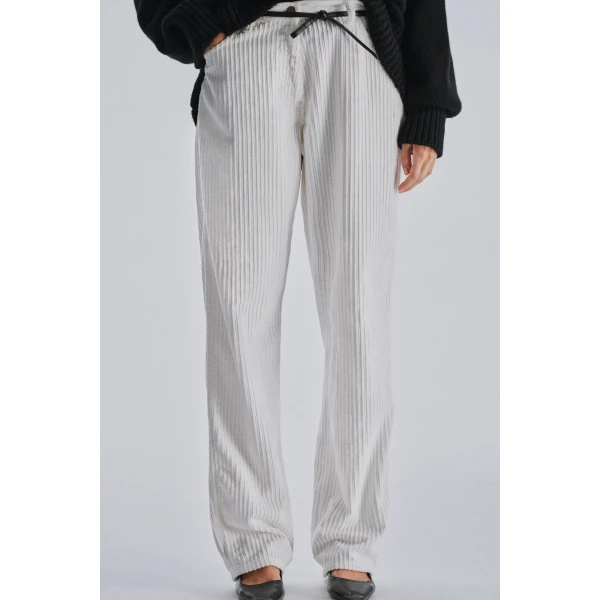 The Row Kenton Pant in Off White, view 6