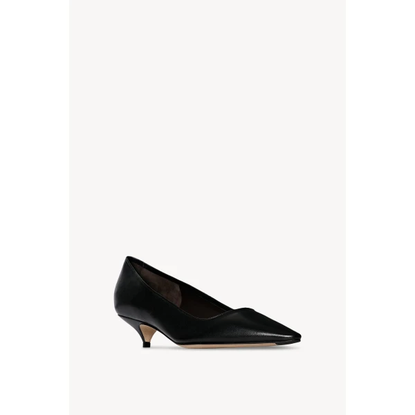 The Row Liisa Kitten Three Heel in Black, view 2