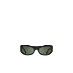 The Row Sunglasses B in Black and Green