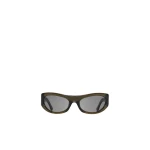 The Row Sunglasses B in Clear Green and Grey