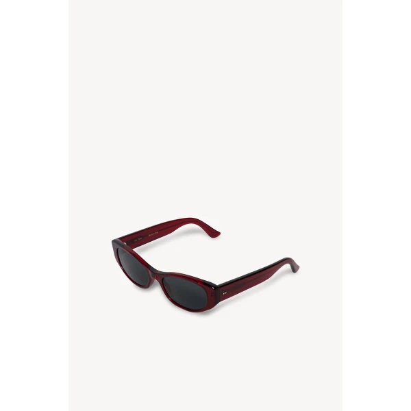 The Row Sunglasses C in Clear Red and Black, view 2