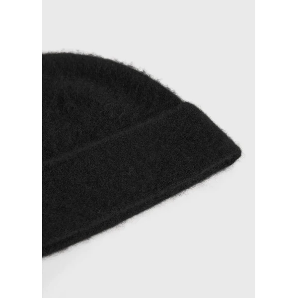 Toteme Brushed cashmere beanie in Black, view 4