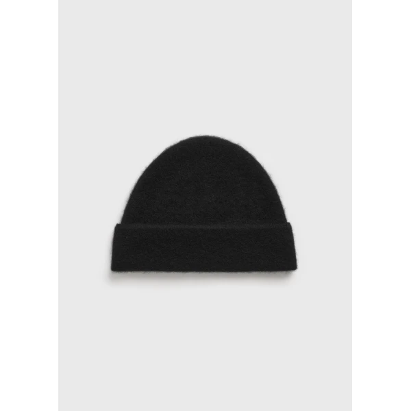 Toteme Brushed cashmere beanie in Black, view 5