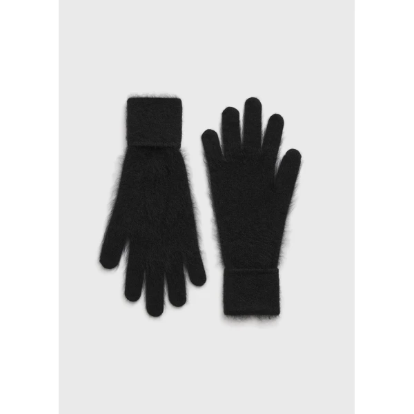 Toteme Brushed cashmere gloves in Black, view 5