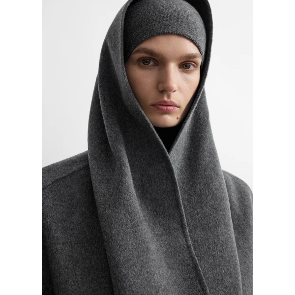 Toteme Cashmere headband in Grey mélange, view 2