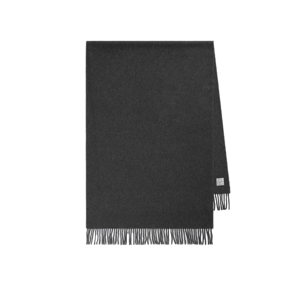 Cashmere scarf in Charcoal