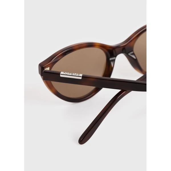 Toteme Cateye sunglasses in Dark havana, view 6
