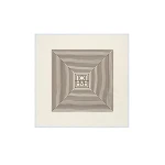 Toteme Centered monogram silk scarf in Macadamia