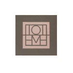 Toteme Centered monogram silk scarf in Walnut