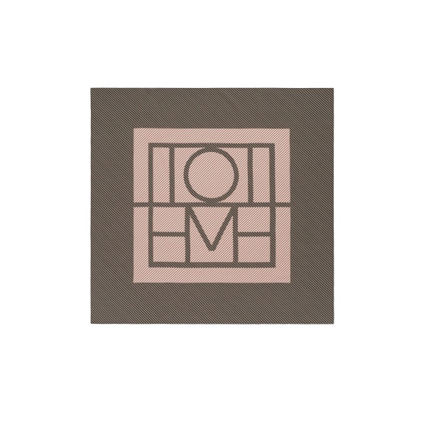 Toteme Centered monogram silk scarf in Walnut