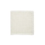 Toteme Checked light wool scarf in Ecru / Black
