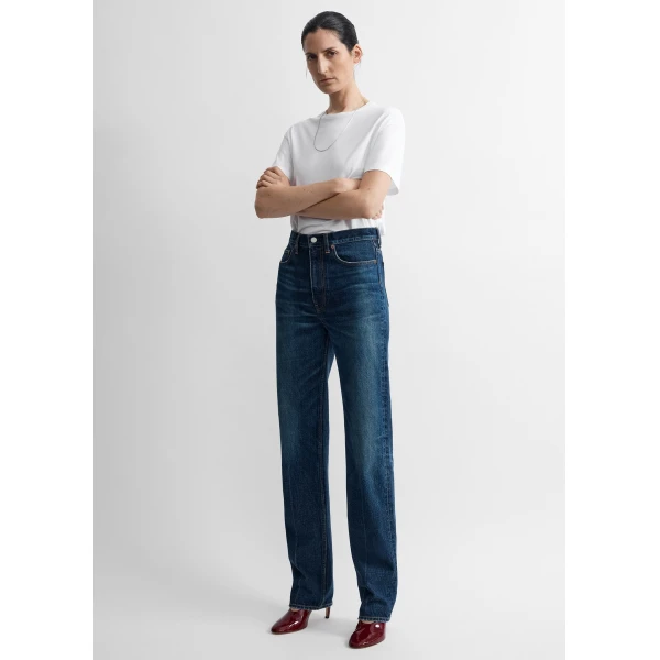 Toteme Classic slim denim full length in Faded blue, view 2