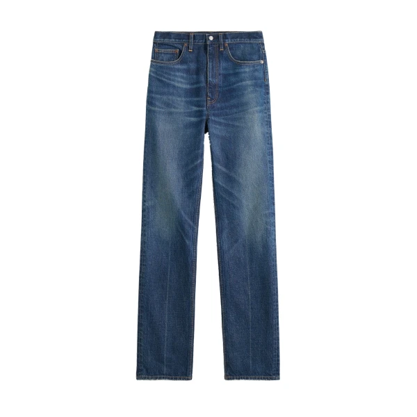 Classic slim denim full length in Faded blue