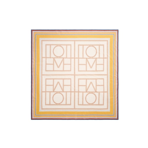 Toteme Collector sarong in Cream / Daffodil