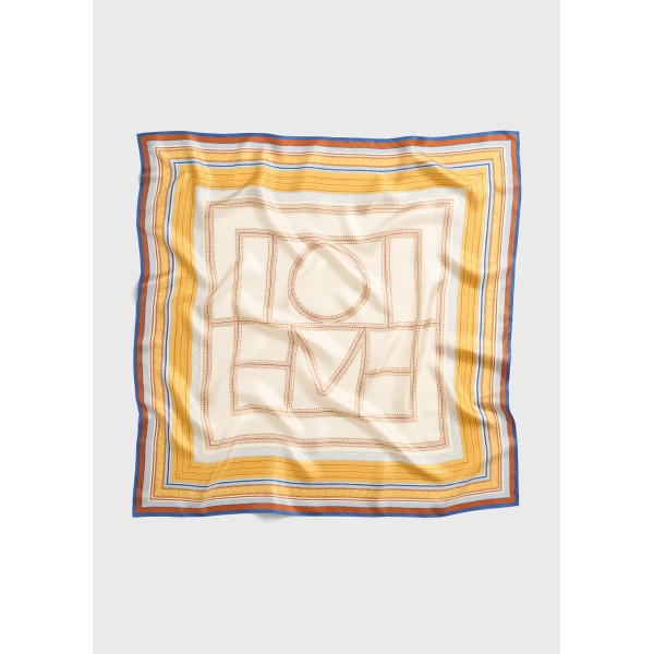 Toteme Collector scarf in Cream / Daffodil, view 6