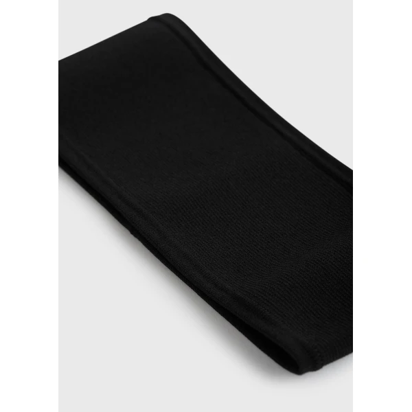 Toteme Compact knit headband in Black, view 4