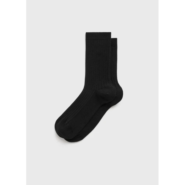 Toteme Crew socks in Black, view 4