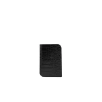 Toteme Croco-embossed passport holder in Black