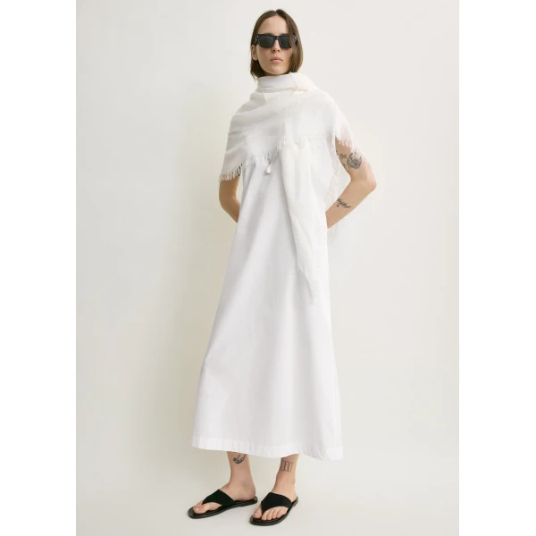 Toteme Fil coupé monogram sarong in Off-white, view 2