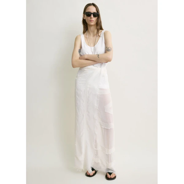 Toteme Fil coupé monogram sarong in Off-white, view 3
