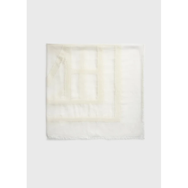Toteme Fil coupé monogram sarong in Off-white, view 6