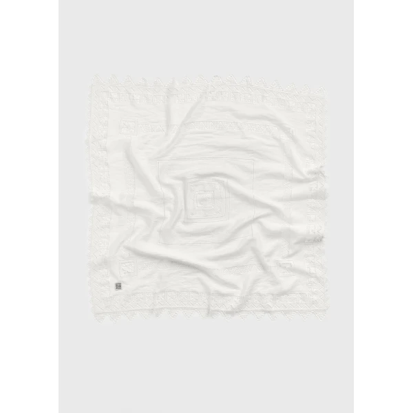 Toteme Lace scarf in White, view 5
