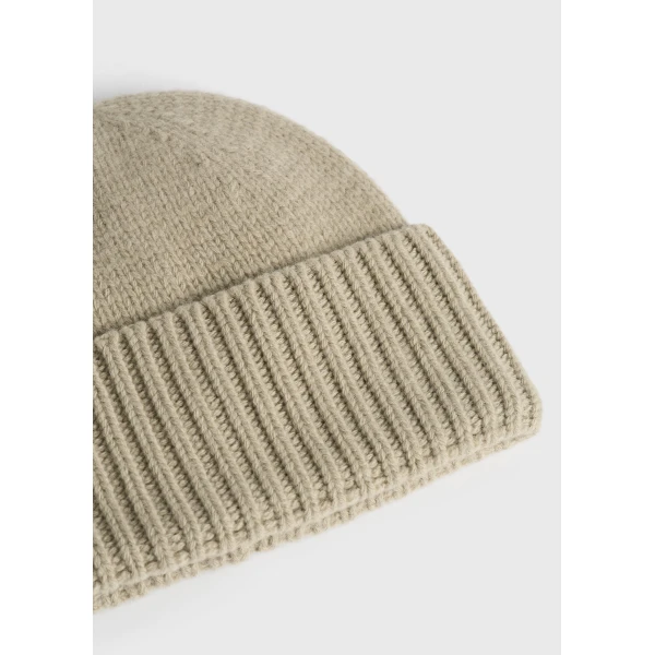 Toteme Lambswool beanie in Sage, view 3
