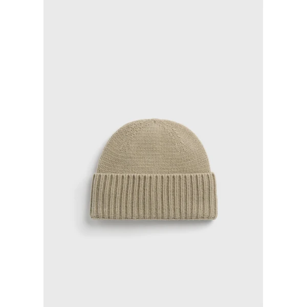 Toteme Lambswool beanie in Sage, view 4