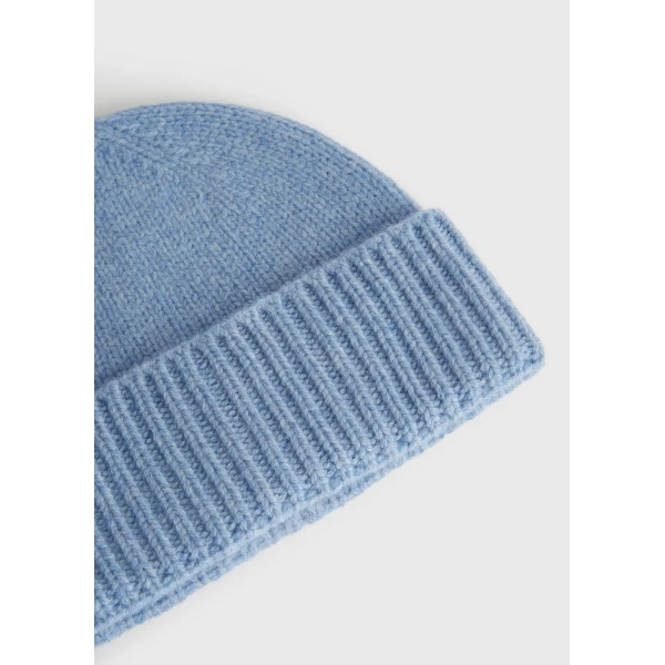 Toteme Lambswool beanie in Vintage blue, view 3