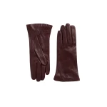 Toteme Leather gloves in Bordeaux