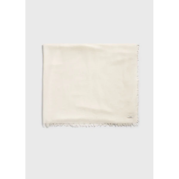 Toteme Light wool blanket scarf in Off-white, view 6